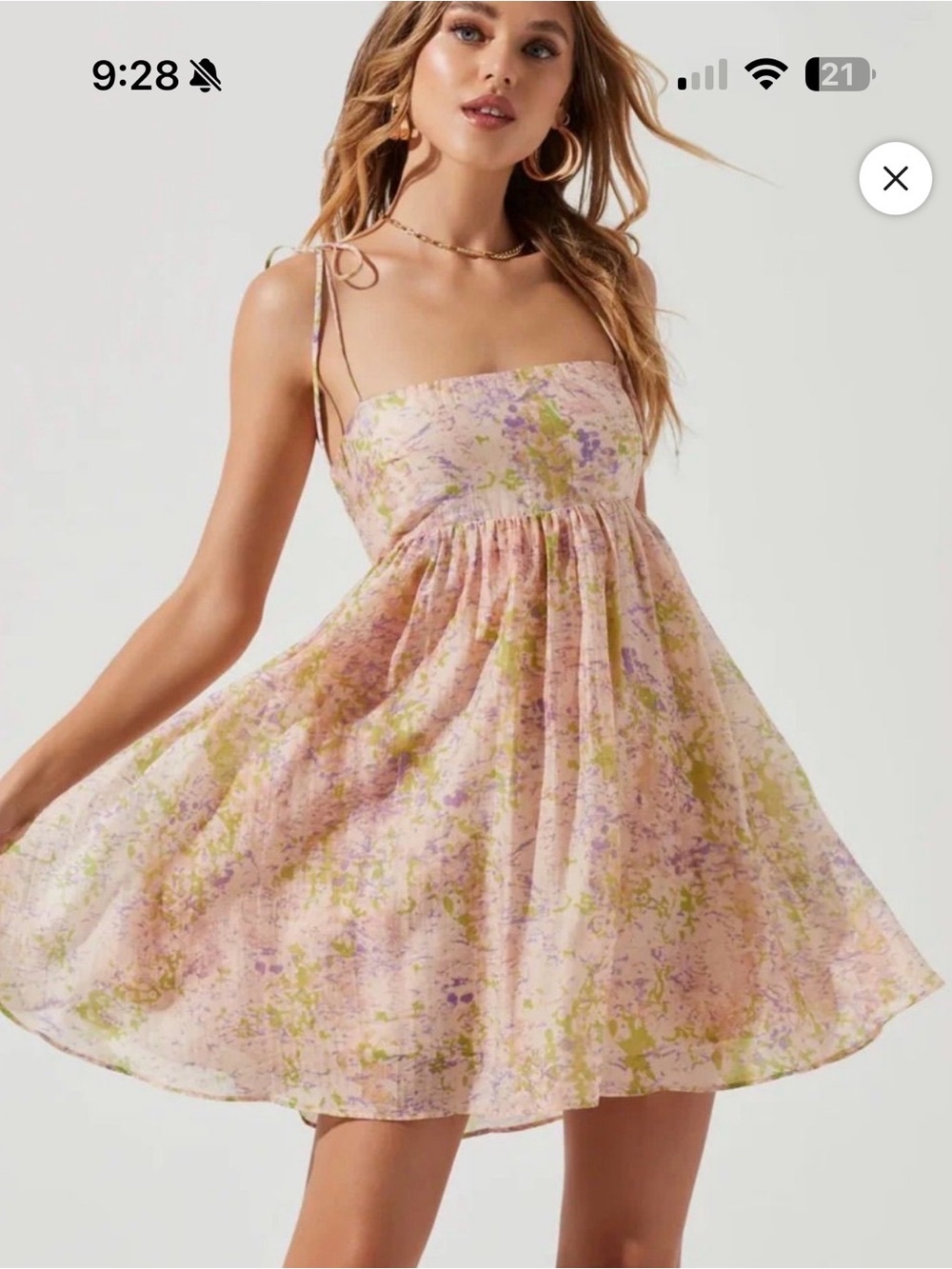 ASTR The Label Serenity Mini Dress, Size Large NWT
